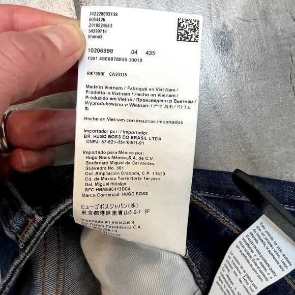 HUGO BOSS Maine3 Regular Fit Stretch Jeans 34/32 - Picture 9 of 10